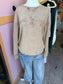 Saved by Grace washed crew neck