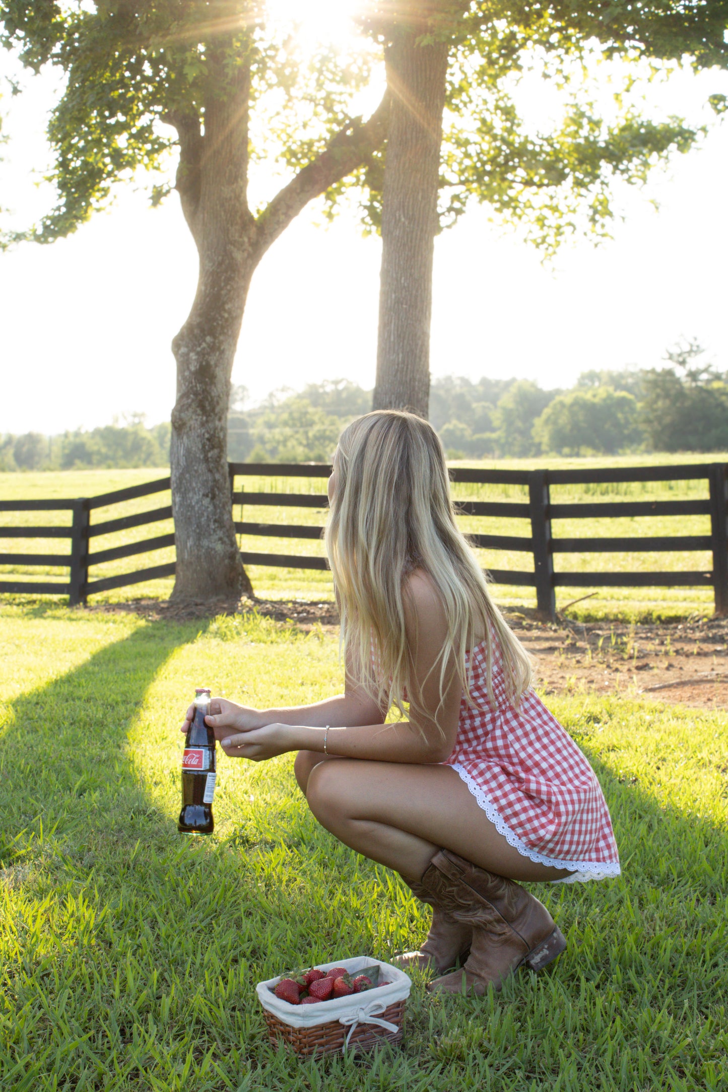 Strawberries and cream romper