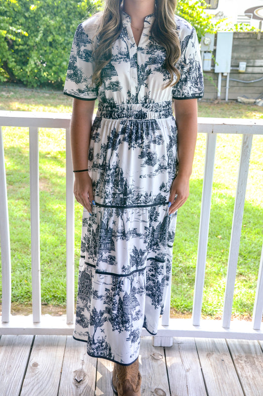 Black “toile” DRESS