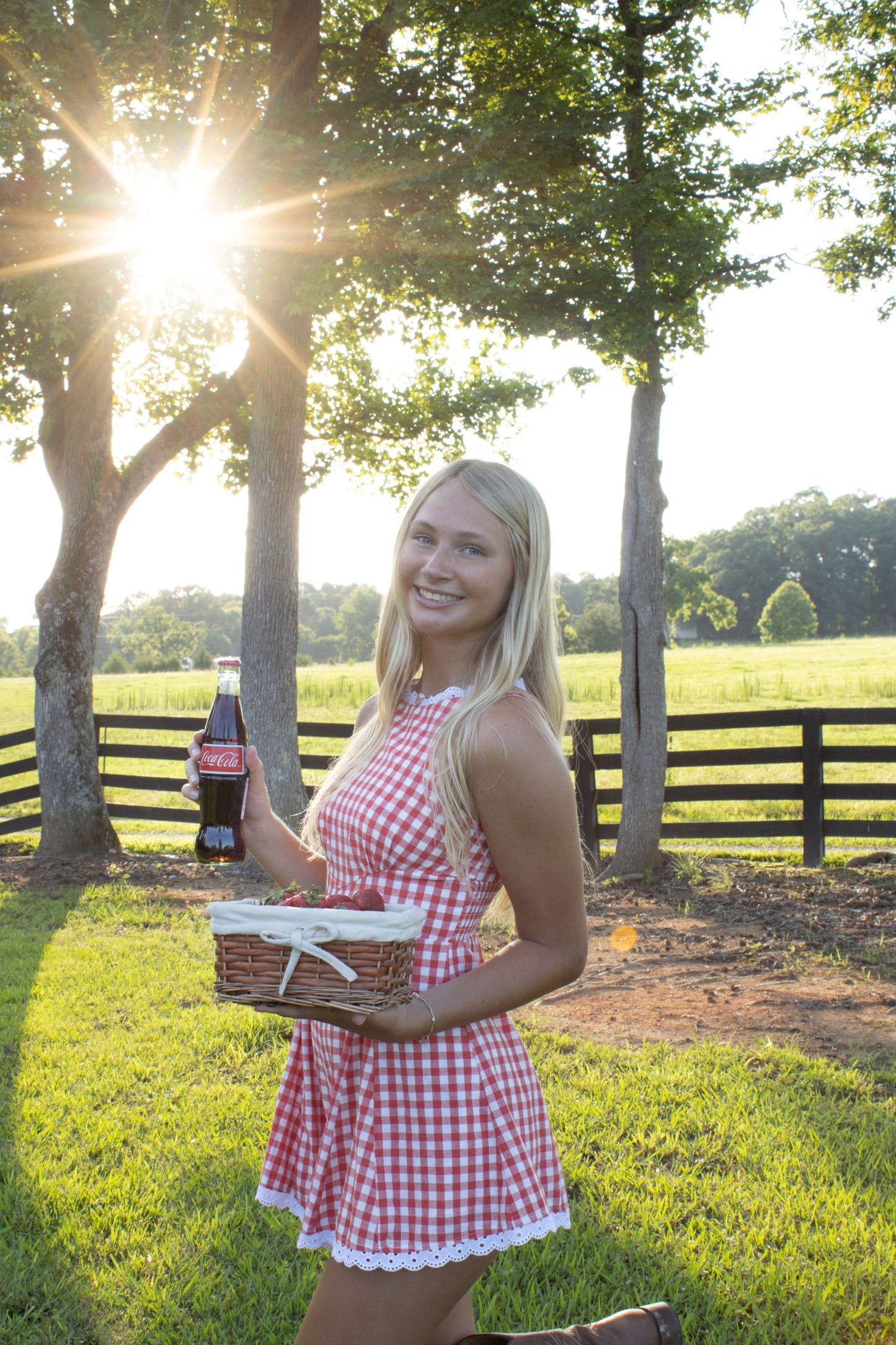 Strawberries and cream romper