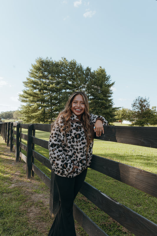 Cozy Cheetah print top