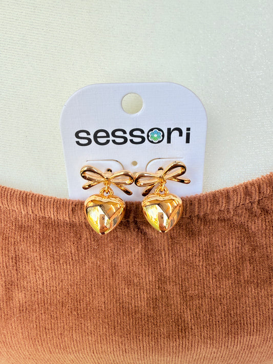 Chunky Heart Earrings!!