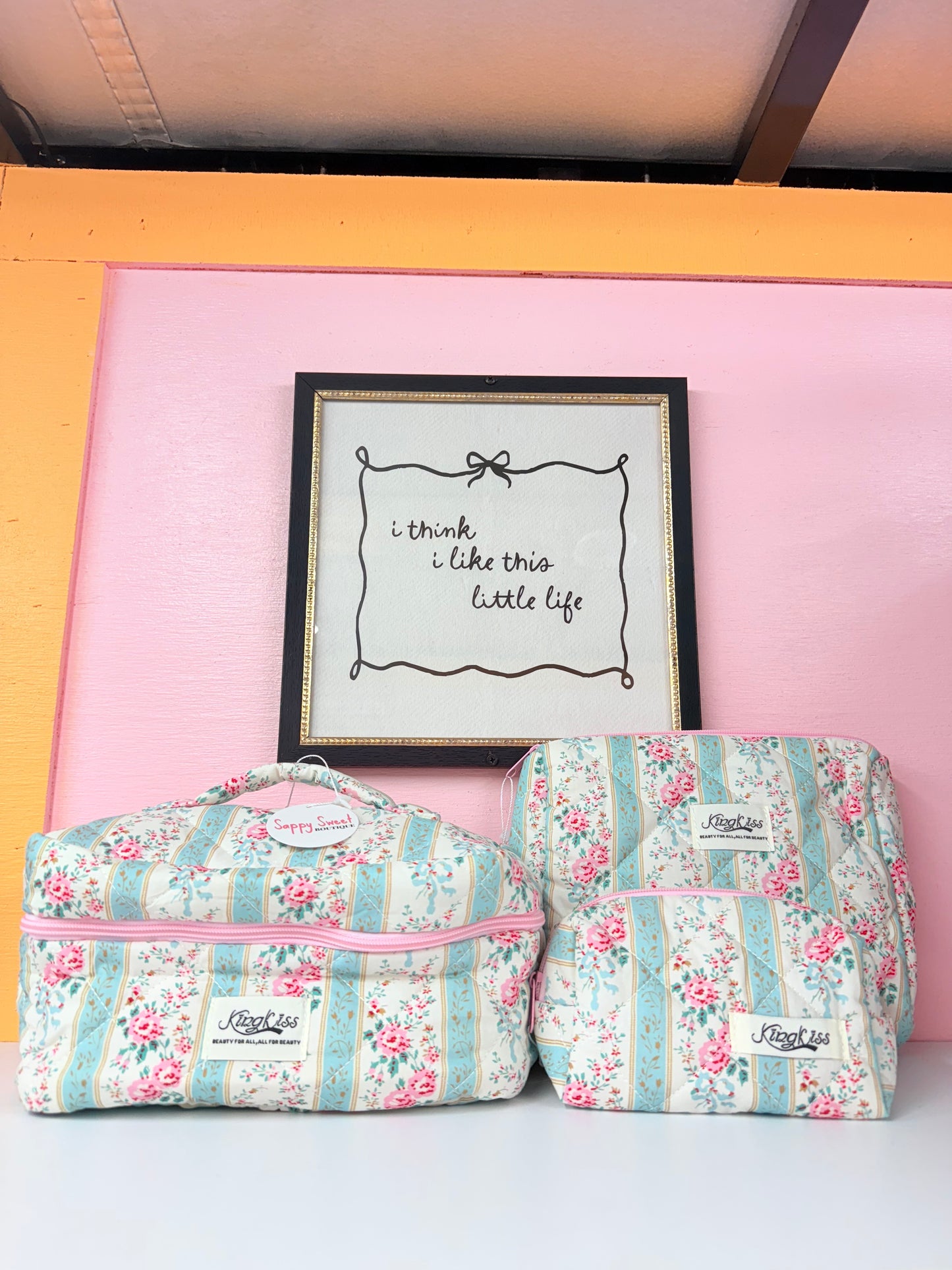 Teal&Pink garden girl bags