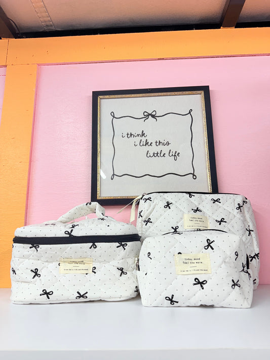 Black & White bow bags
