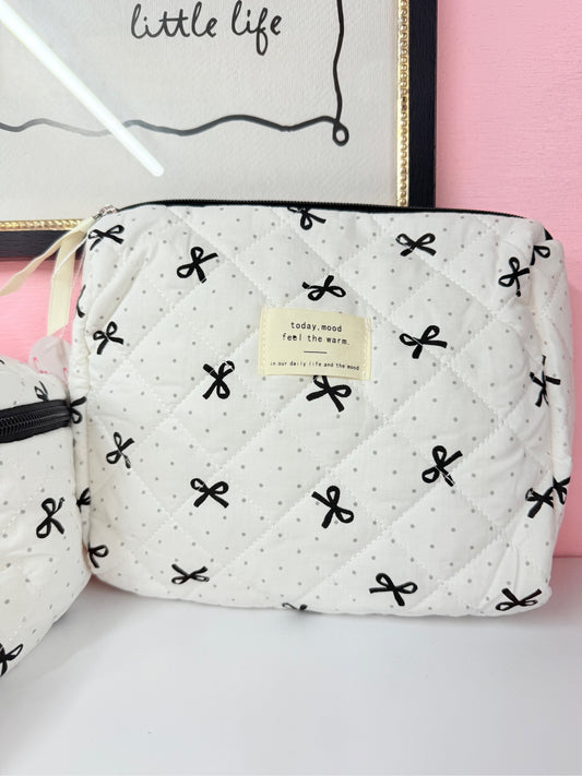 Black & White bow bags
