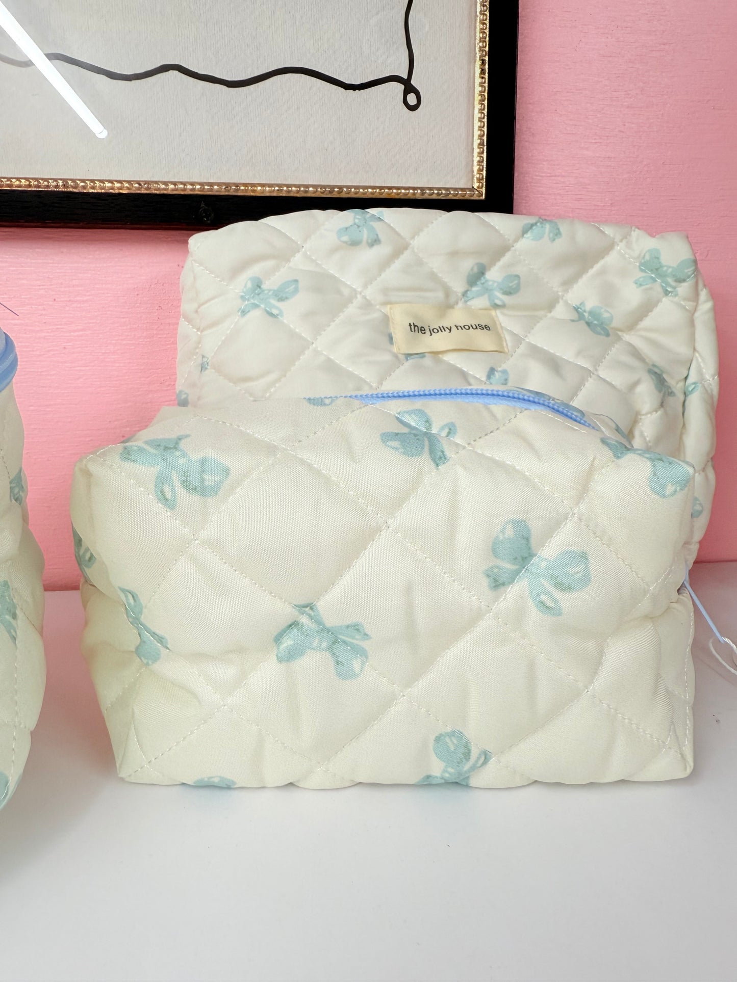 Blue bow bag
