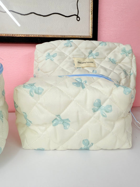 Blue bow bag