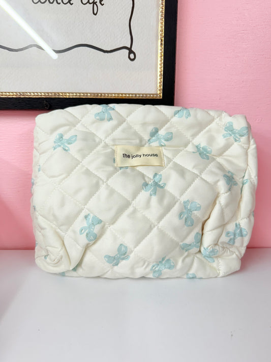 Blue bow bag