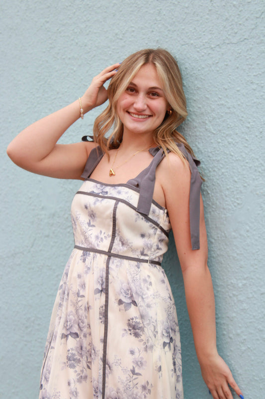 Blue&White MAXI dress