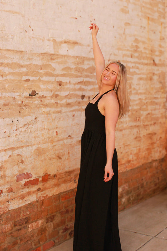 Classy black MAXI Dress
