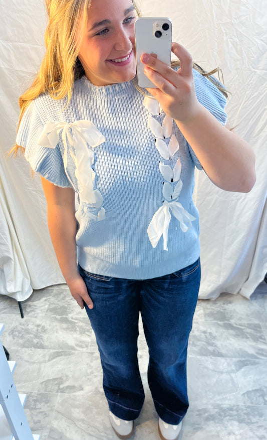 Ribbon bow top